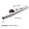 LYSAIMG 50Pcs 51mm Length Crocodile Clips, Metal Alligator Clip,Stainless Steel