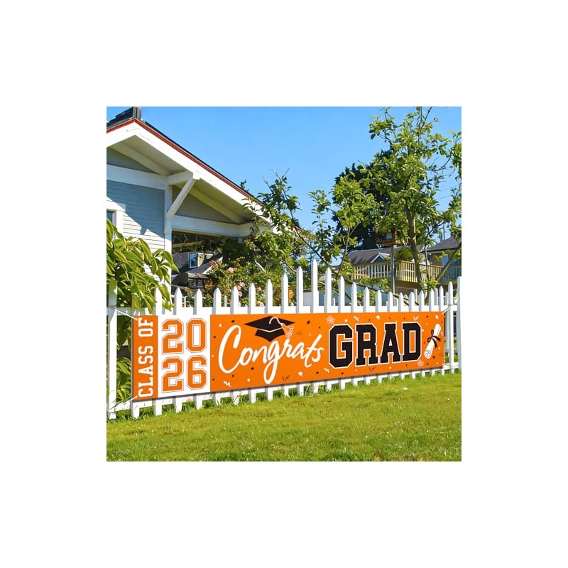 2026 Graduation Yard Sign, Large Congrats Grad Yard Banner Class