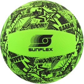 Sunflex® Neopren Zubehör Beach- und Funball Funky Boom Größe 5 | Volleyball & Strandball weich & leicht für den Strand & das Wasser | Spielball extrem robust & für Jede Altersgruppe