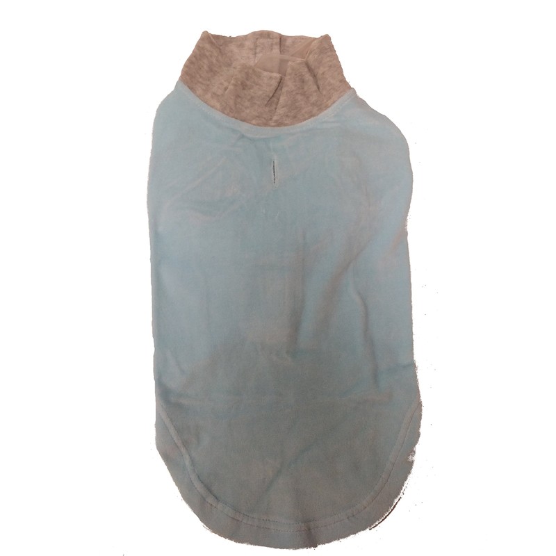 Medium Blue and Grey Dog Fleece Sweatshirt