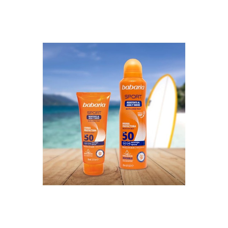 Babaria - Bloqueador Solar Facial Sport FPS 50 | Protector