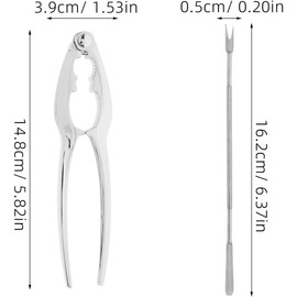 ULTECHNOVO Cascanueces y Uso Fácil Multifuncional de Acero Inoxidable Diseño Elegante Herramienta Funcional para Nueces y Cangrejos para Mariscos en Cocina