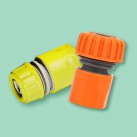 Hose Connection Adapter Faucet Connector 2-Hose Connection Adapter - Orange 12ea
