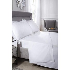 Emma Barclay 400 Thread Count Cotton - Extra Deep Fitted Sheet in White - Double