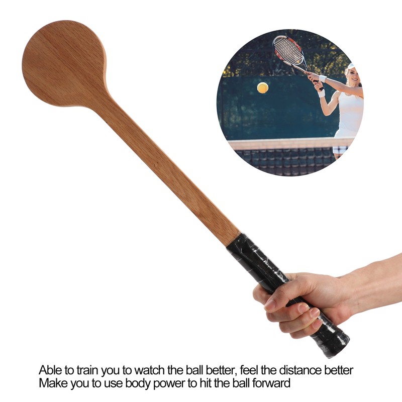 Tennis Pointer Spoon Wood Sweet Pointer Trainer Racket Swing Practice