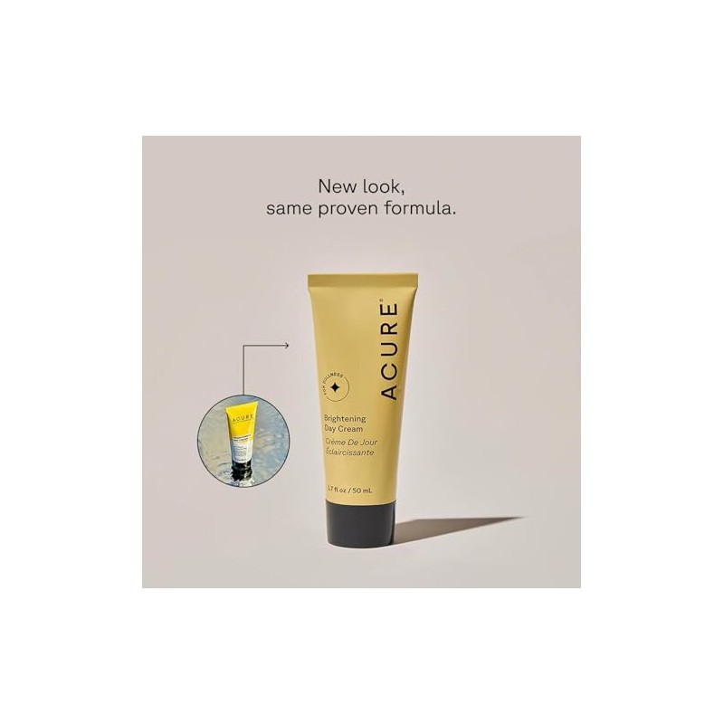 Acure | Crema Iluminadora diaria | Hidrata, refuerza la barrera