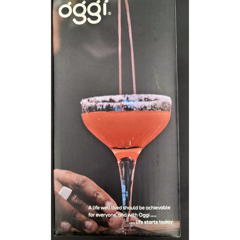 OGGI Barware .75 Lt/25 oz Classic Stainless Steel Cocktail Shaker