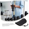 KICHOUSE 2pcs Neoprene Lens Pouch Protective Case for Camera Lenses
