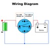 Gebildet Waterproof Momentary Push Button with Blue LED 110-230VAC/15A 16