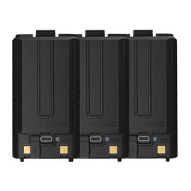 WINDINGTOK 3Packs UV-5RH Type-C Original Battery GM-5RH Two Way Radio 7.4V 2500mAh Li-ion Battery Compatible with UV-5G Plus UV-5RH Pro Max K5 Plus Walkie Talkies
