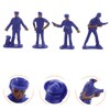 Toddmomy 50pcs Micro Police Figures Police Station Toys for Cop