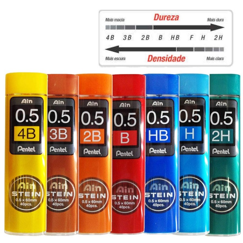 Pentel 0.5mm Ain Stein B Refill Lead