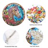 JISHSHAY Diamond Painting Pendant Horse Rose Diamond Art Wind Chimes