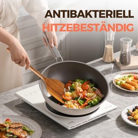 Set of 3 Wooden Cooking Spoons, Kitchen Utensils, Durable Antibacterial, Cooking Spoon Set for Non-Stick and Clay Pots, Natural Wood Wooden Spoon for Different Cooking Needs