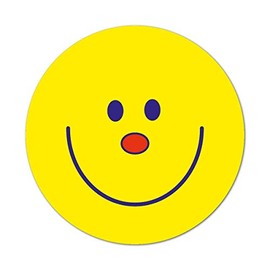 Smiley Face (No Caption) Stickers 38mm (Pack of 75)