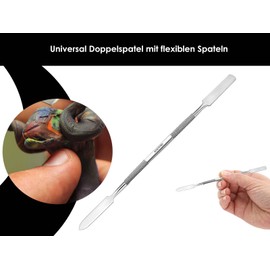 Premium Ointment Spatula, Stainless Steel Gel Spatula, Mixing Spatula, Modelling Spatula, Double Intrument Manicure Pedicure Cosmetic Tool