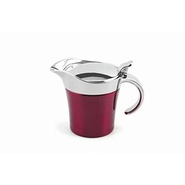 Weis Thermo Sauciere dunkelrot, Edelstahl, Rot, 20x11x12 cm