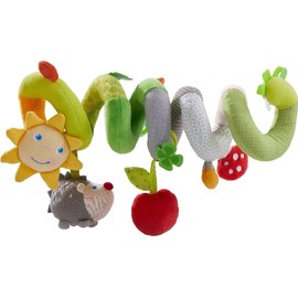 HABA 305131 Mobile Spiral Happiness, Baby Toy for Baby Seat, Cot and Buggy, with Many Toy Figures and Acoustic Effects, as a Gift for Birth and Christening