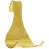 DURATOOL D01230 Brass Plated Picture Rail Hooks, 10 Pack, Yellow|brown