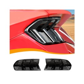 Hoolcar - Cubierta para lámpara de luz trasera, marco de bisel, accesorios exteriores compatibles con Ford Mustang 2024 2025, color negro ahumado