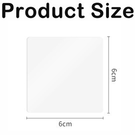 GETJOY 100 PCS Double Sided Sticky Pads Heavy Duty, Sticky Pads Heavy Duty, Double Sided Sticky Pads, 6cm x 6cm Reusable Mounting Tape for Walls, Floors More, Double Sided Sticky for Home and Office