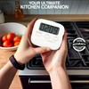 Digital Kitchen Timer Magnetic Backing Stand, Alarm LCD Timer for