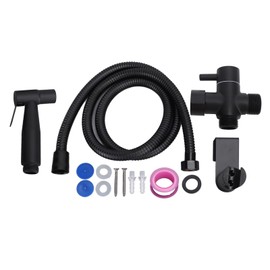 Toilet Bidet Sprayer Hole Free 304 Stainless Steel Pressurized Nozzle Bidet Spraying Kit for Bathroom G1/2