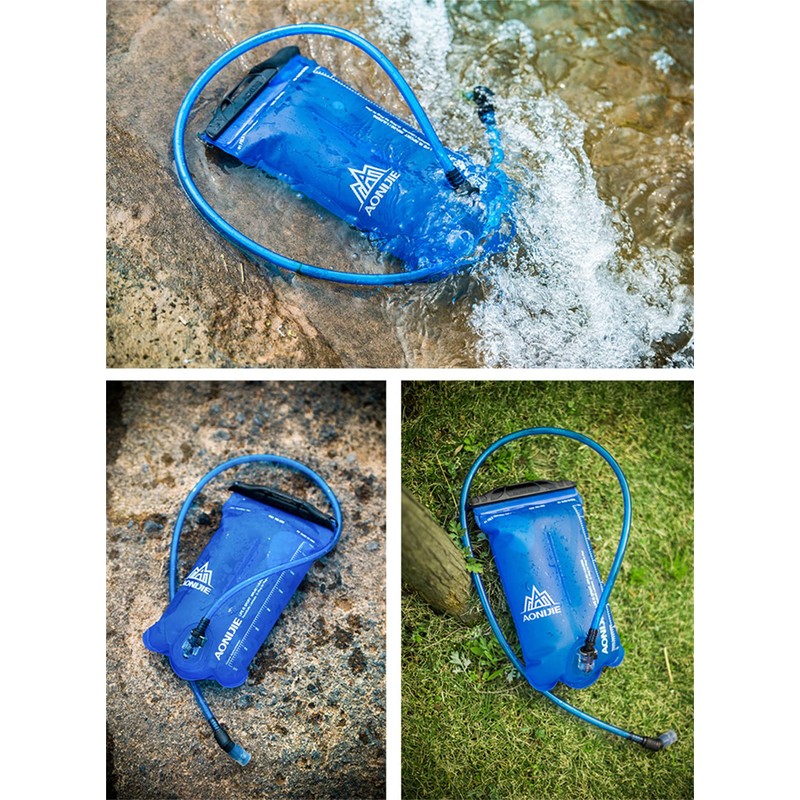 Achsoo Collapsible Water Bottles Folding Soft Flask Hydration Bladder Leakproof