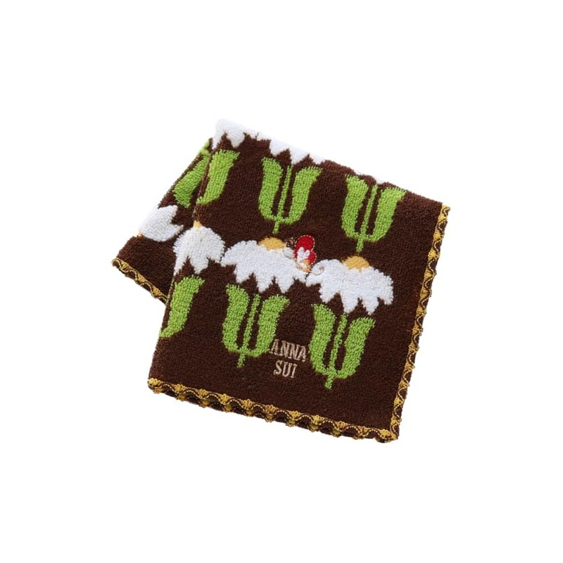 ANNA SUI 109482-0007-01 Towel Handkerchief Daisy (Brown) Women's Towel Hand