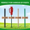FOREHOGAR Fence Post Driver with Handle,17LB Hand Post Pounder,3.7 inches
