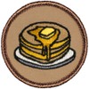 Pancake Patrol Patch - 2" Diameter Round Embroidered Patch (Sew-on)