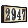 Serrano Standard Lighted Address Plaque