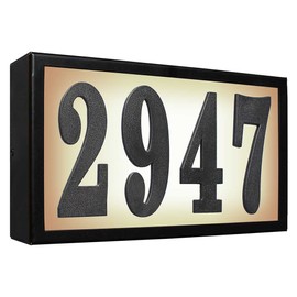 Serrano Standard Lighted Address Plaque