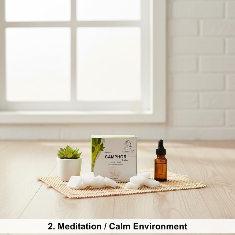 Cotton Fly Refined Camphor Blocks 16 Blocks (64 Tablets) –