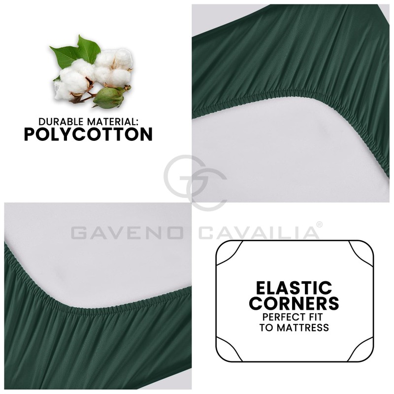 Extra Deep Fitted Sheets Double Bed- Luxury Bedding Soft Bottom