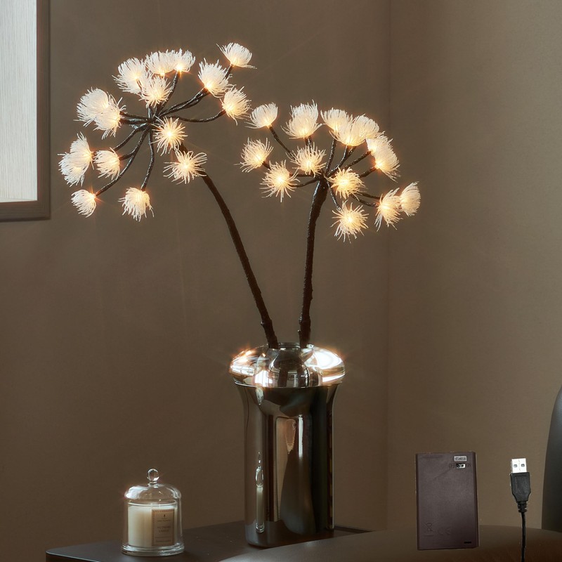 LITBLOOM Lighted Willow Branches with Timer Battery Operated and USB