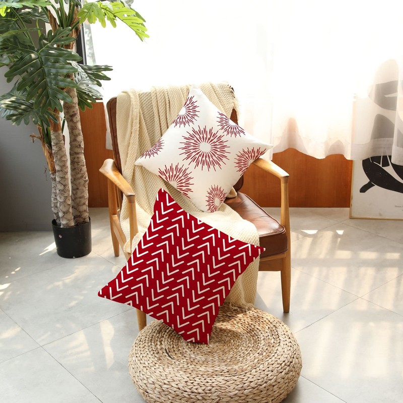 GUHOO Pillow Covers 20x20, Sofa Throw Pillow Covers, Decorative Outdoor