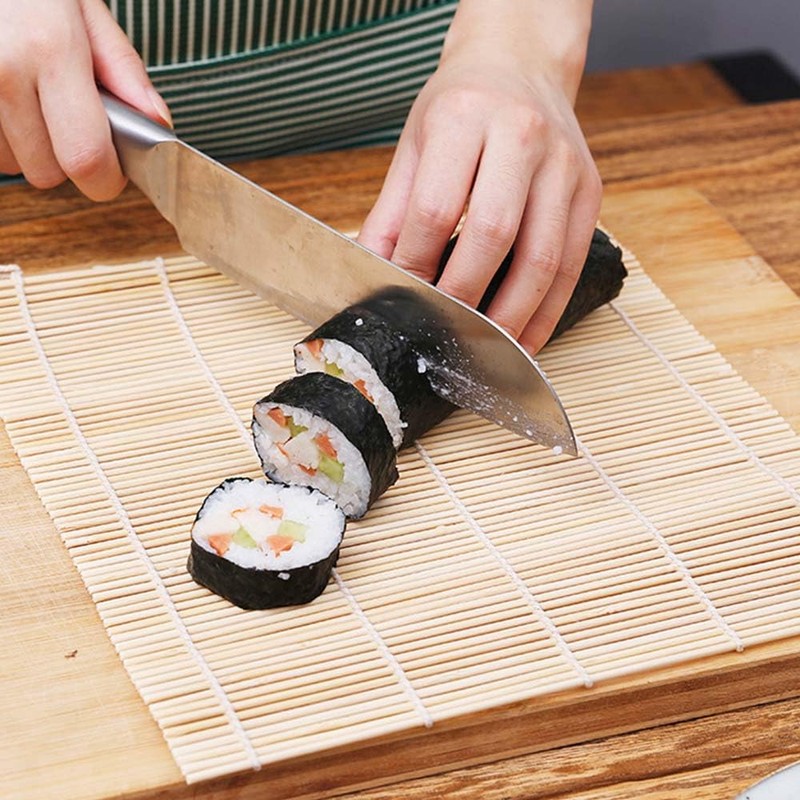 XIAOXIHOUHSGGD Sushi Mat Bamboo Sushi Rolling Mat Sushi Making Tool