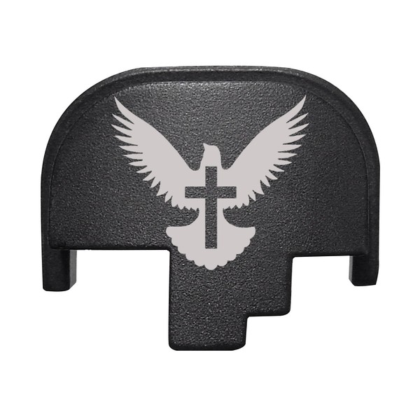 NDZ Performance Rear Back Plate for Smith & Wesson S&W M&P 2.0 Full-Size Compact Black - Bible Dove Cross