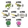 HDGSAFD 5 Pieces Frog Life Cycle Model with 1 Lotus