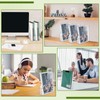 20 Pcs Clear Acrylic Magazine File Holder Plastic Desk Organizer