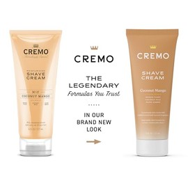 Cremo Cremo Womens Shaving Cream Sensitive Skin, Moisturizing, Coconut Mango, Ultra-Slick Shave Cream for Women, Fights Nicks, Cuts and Razor Burn, 6 Fl Oz (Pack of 2)