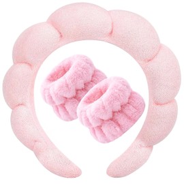 Triko Diademas para Cabello Mujer, Diadema Skincare de Esponja Antideslizante, Diademas Faciales para SPA y Cuidado de la Piel, Diadema para Lavar la 