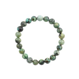 Natural Gemstone 7 inch Bracelet, Healing Crystal 8mm Round Beads for Jewellery Making, Gift, Unisex Decor