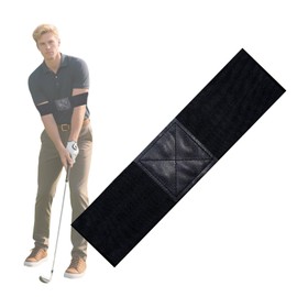 CZHIUL Golf Swing Trainer Aid, Golf Arm Band Training Aid, Golf Swing Band, Golf Connection Band, Golf Training Aid, Golf Swing Trainer, Connection Band Golf, Swing Correcting Arm Band (Black)