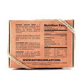 NATURAL SHILAJIT Resin - Shilajit for Men & Women with Fulvic Acid & Trace Minerals, Plant Based Nutrients for Energy, Immune Support & Vitality