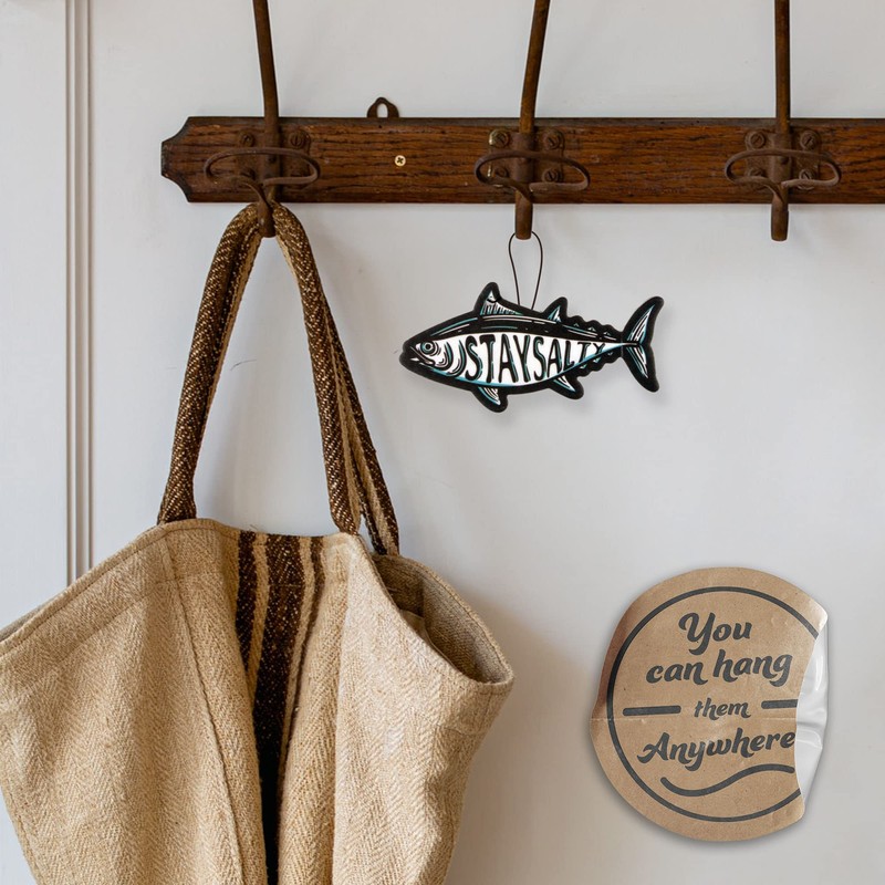 Stay Salty Fish Car Air Freshener 6 Pack Scented with