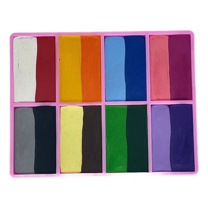 Colibrix Maquillaje Corporal Base Agua Kit Con Pinceles Pro