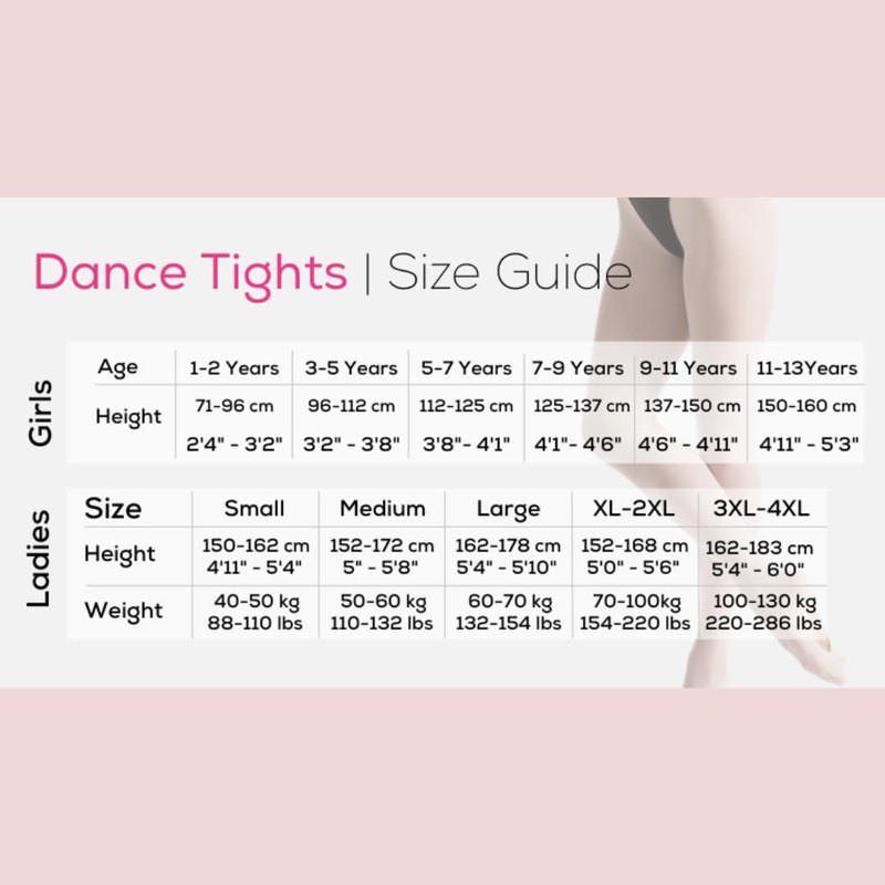 2 Pairs Shimmer Stirrup Dance Tights - Light Toast -