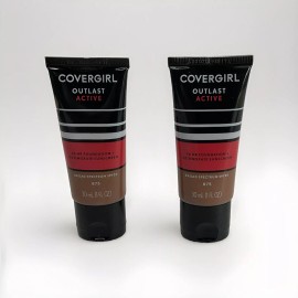 COVERGIRL 2 PACK Covergirl Outlast Active 24 HR Foundation + SPF20 875 Soft Sable NWOB